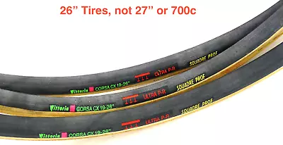 Vittoria Tubular Tires Corsa CX 26  Vintage Bike Pro ALMOST GONE! NOS X 3 • $108