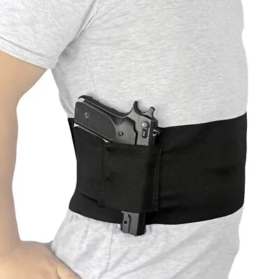 Tactical Elastic Waist Belly Band Holster Pistol Gun Pouch For SCCY CPX-1&CPX-2 • $9.78