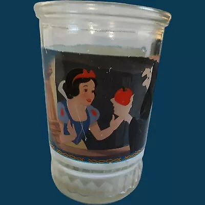 Vintage Bama Glass Jelly Jar Walt Disney’s Snow White & 7 Dwarfs #1 Snow White • $9.95