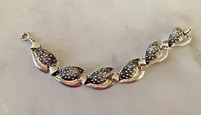 Vintage Sterling Danecraft Bracelet Conch Shell Links Excellent BIN • $44.50