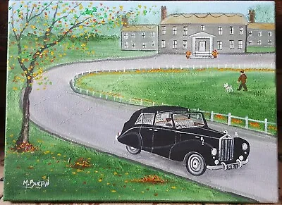 Fine Oil Painting - Vintage Car Rolls Royce Signed By Mal Burton 12x16  • £62.50