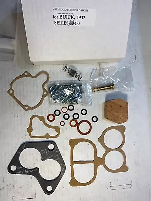 Marvel Carburetor Rebuild Kit For 1932 Buick Series 60   Remanufactured • $105