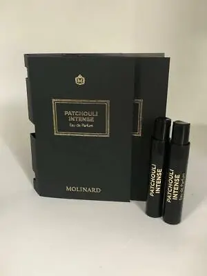 2 X Molinard PATCHOULI INTENSE Eau De Parfum Vial Spray 1ml New With Card • $17.95