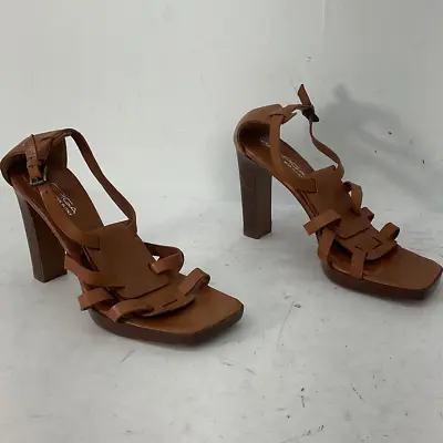 Via Spiga Italy Brown Strappy Heel Women's Shoes - Size 8 • $35