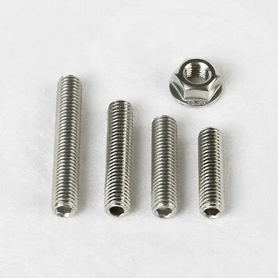 £5 • Buy M8 X 30, 40, 50 Exhaust / Inlet Manifold Studs & Flange Nuts, A2 Stainless Steel