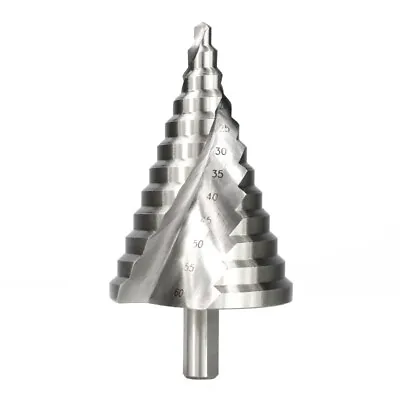 6-60mm HSS Spiral Step Cone Drill Bit Metal Hole Cutter For Wood Metal Plate • £17.99