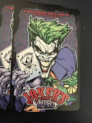 Warner Bros. Movie World Gold Coast Australia Joker’s Wild Playing Cards • $12