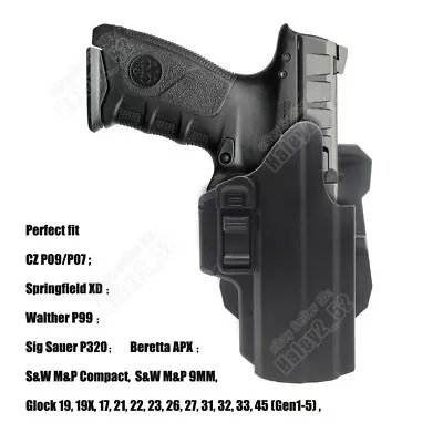 IPSC Holster For Tisas Zigana PX-9 P320 X-VTAC BRG9 Springfield XD Compact XD-S • $23.90