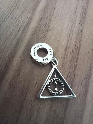 Deathly Hallows Genuine PANDORA Charm Harry Potter 799126C01 • £17.99