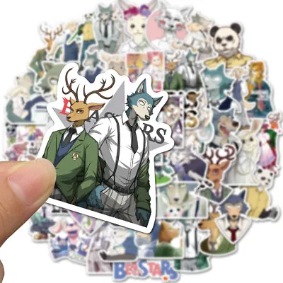 50Pcs Anime Beastars Stickers Legoshi Haru Decals Laptop Skateboard Suitcase • £4.79