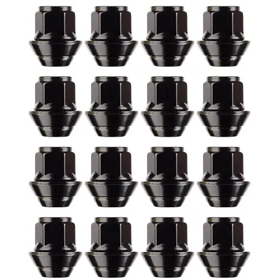 16x Ford Fiesta Replacement Alloy Wheel Nuts M12 X 1.5 19mm Hex OE Style (Black) • £19.99