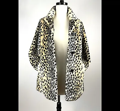 $60 • Buy Zara Faux Fur Leopard Coat NWOT