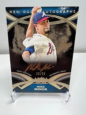 2014 Topps Tier One New Guard Auto Copper Ink /25 Mike Minor #NGA-MMI Auto • $9.99