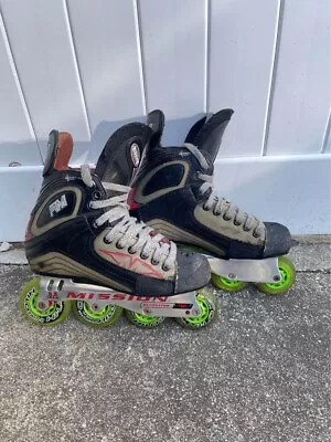 Mission RM Detonator Inline Street Hockey Roller Skates Size 8 • $199