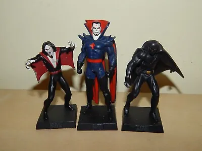 Marvel Eaglemoss Diecast Morbius Black Panther And Mr Sinister Figures • £9