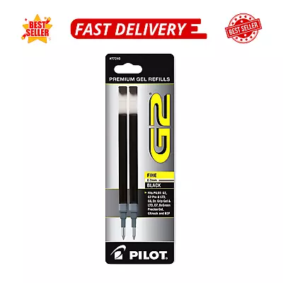 Pilot G2 Gel Ink Refills Fine Point 0.7 Mm Black Pack Of 2 • $8.98