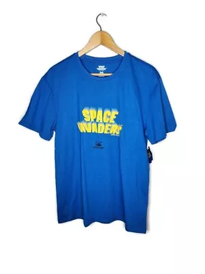 Taito Space Invaders Official Licensed Blue T-Shirt Size L New With Tags • $21