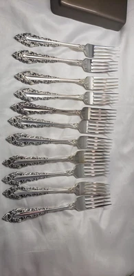 $20.76 • Buy Lot Of Silver Plated Silverware  11 Forks Community 