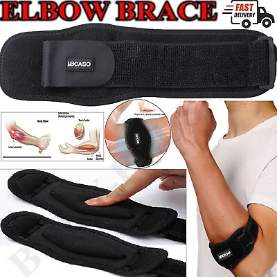 £3.45 • Buy Adjustable Elbow Strap Support Brace Golfers Epicondylitis Band Clasp Arthritis