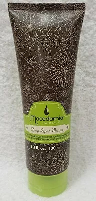 Macadamia DEEP REPAIR MASQUE Dry Damage Hair Natural Oil 3.3 Oz/100mL New RARE • $17.95