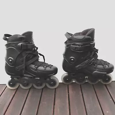 FR Skates Rollerblades Junior Club Black Adjustable Size EU 40-42 / US 7.5-9 • $330