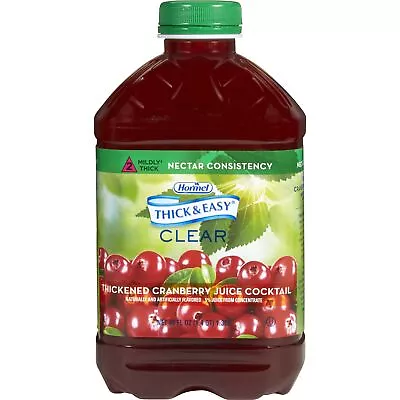 Thick & Easy Thickened Beverage Cranberry Juice 46 Oz. Bottle 6 Ct • $41.99