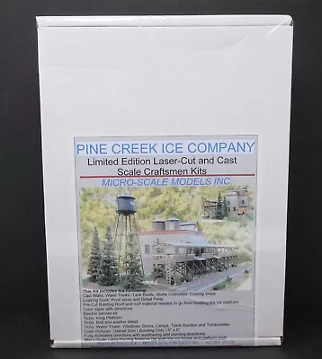 Micro-Scale 01139 Pine Creek Ice Company With Ice Platform Kit HO Scale • $349.95