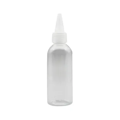 £3.68 • Buy 5-100ml Twist Top Empty Bottles Plastic Nozzle Dropper Caps Spout Clear  YU