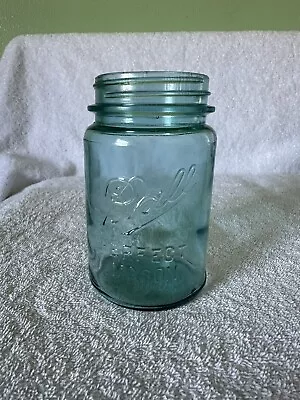 Vintage BALL BLUE Mason Canning Pint Jar (1900-1923) - Cylindrical Mold • $9.70