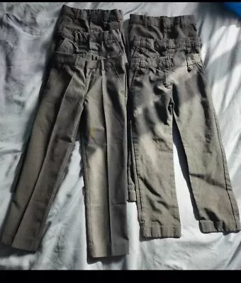 6x Pairs Of Grey School Trousers Age 5-6  • £5