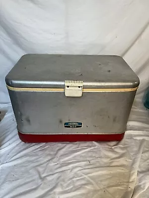 Thermos Chest Cooler SILVER ALL ORIGINAL Ice Vintage • $40