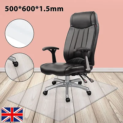 £8.99 • Buy Office Chair Desk Mat Floor Home PVC Plastic Non Slip Computer Carpet Protector