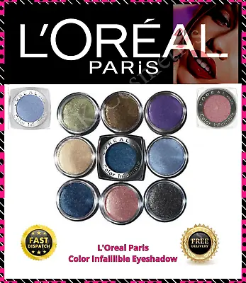 L'Oreal Color Infallible Eye Shadow 3.5g Pressed Powder Eyeshadow New  • £4.79