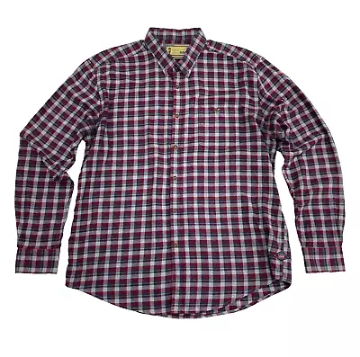 BARBOUR INTERNATIONAL X STEVE MCQUEEN Men's HERO Shirt Slim Fit Check XXL Red • $63.13