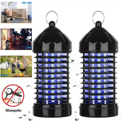 Electric Fly Bug Mosquito Insect Zapper Killer LED Light Trap Pest Control Lamp • $19.90