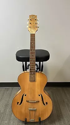 Vintage Slingerland Songster Natural Acoustic Archtop Guitar • $399.56