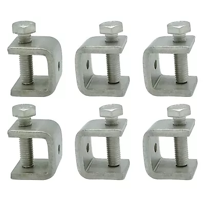 6-Pack 304 Stainless Steel C-Vise Clamps Heavy Duty C-Clamps C Clamps Mini Wi... • $29.71