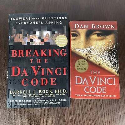 Dan Brown The Da Vinci Code  And Breaking Da Vinci Code Book Bundle • $4.42