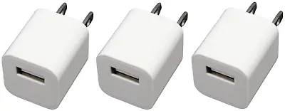 3 Fast Charger Wall Block Cube Adapter USB Power Plug Smart Phone 5 6 7 8 11 12 • $11.95