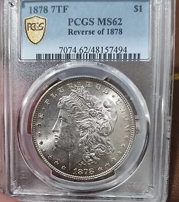 1878-P 7TF Rev Of 78 NGC Silver Morgan Dollar MS62 GORGEOUS TONING UNDERGRADED • $36