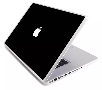 BLACK Vinyl Lid Skin Cover Decal Fits Apple MacBook Pro 17 A1297 Laptop • $9.99