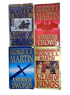 A Game Of Thrones ASOIAF 4 Book Lot- 1st Edition First Print Paperback AGOT AFFC • $39