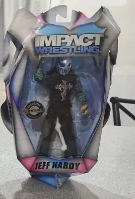 JAKKS TNA Deluxe Impact Wrestling Figure Full Metal Jeff Hardy W Willow Mask WWE • $149.99