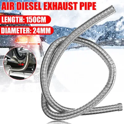 Heater Exhaust 2 Layer Flex Pipe 24mm  For Webasto Eberspacher 59 Inch Long • $18.99