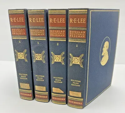 R.E. LEE 1936 Pulitzer Prize Edition Douglas Southall Freeman 4 Volumes HC • $122.88