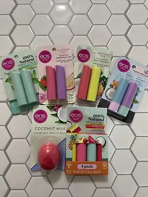 EOS Lip Balm (6 Packages) Bundle Lot 13 Sticks Coconut Mint Pineapple • $25