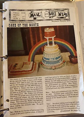 Vintage Mail Box News Cake Of The Month Decorating Magazines Lot 12 1973 1974 • $14.95