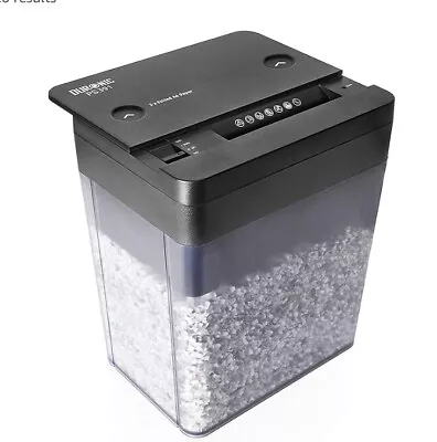 Portable Duronic Paper Shredder PS391 Micro Cross Cut - Black And White (3x A4!) • £25