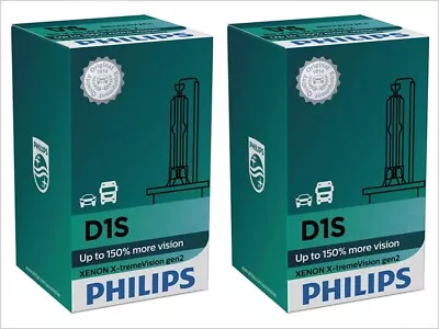 D1S PHILIPS X-tremeVision GEN 2 4800K HID Xenon Headlight Bulbs | Pack Of 2 • $150.99