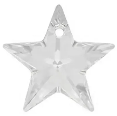 £2.25 • Buy One Swarovski Crystal Glass Star Pendant 6714, Crystal Clear, 20 Mm, Xmas